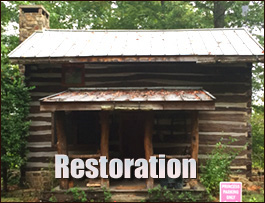 Historic Log Cabin Restoration  Fannin County, Georgia